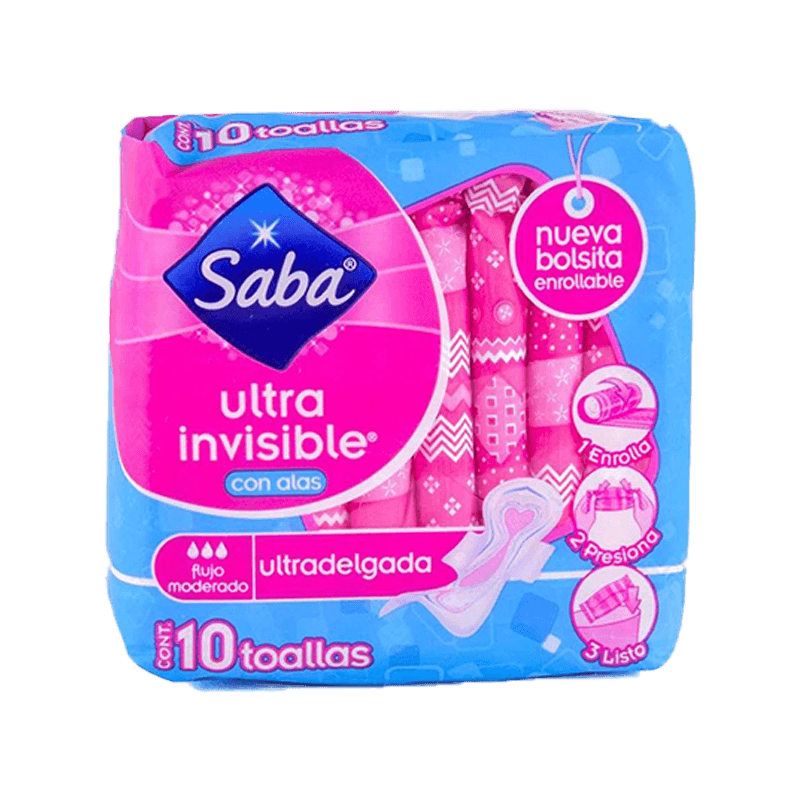 Toalla Ultra Invisible Con Alas Saba 10 und