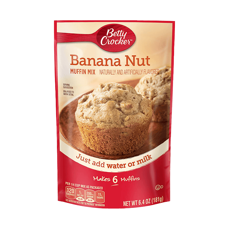 Mezcla Banana Nuez Muffin Betty Crocker 6 4oz